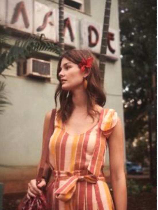 Sezane Tops - Sézane Rio Top NWT | FR 36 / US 4 | Maxi Carreaux Terre Ocre Safran